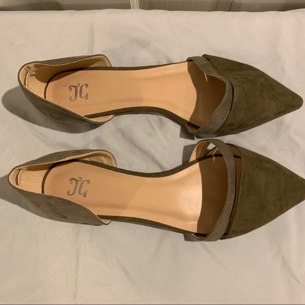 Suede D’Orsay Flats